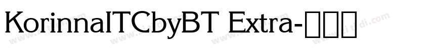 KorinnaITCbyBT Extra字体转换